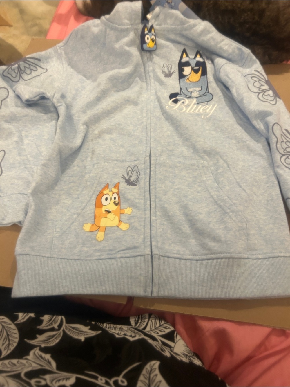 NWT Sz 10/12 BLUEY hoodie